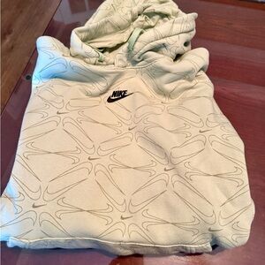 🌺Nike Light Cream Hoodie with Abstract Design🌺